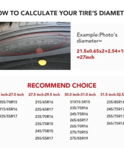 ford bronco tire cover sizes